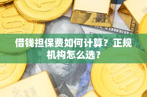 济南借钱担保费如何计算？正规机构怎么选？
