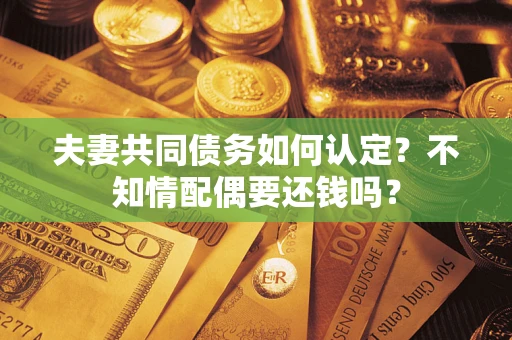 济南夫妻共同债务如何认定？不知情配偶要还钱吗？