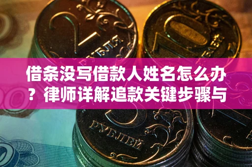 济南借条没写借款人姓名怎么办？律师详解追款关键步骤与证据链构建