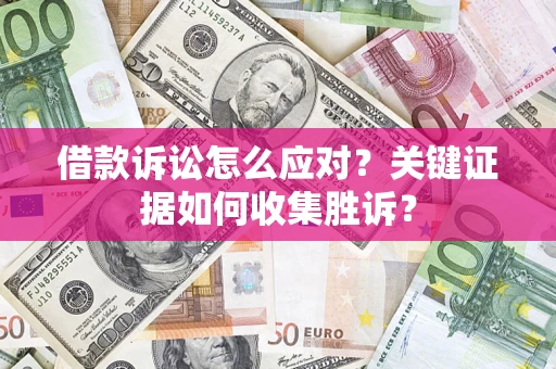 济南借款诉讼怎么应对？关键证据如何收集胜诉？